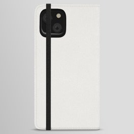 PURE WHITE Solid color. Pale Neutral iPhone Wallet Case