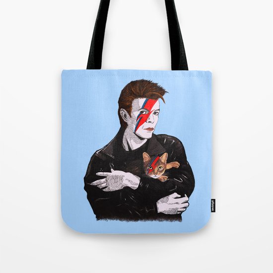 David & The cat Tote Bag