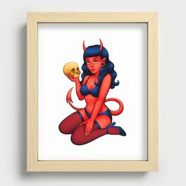 Devil Girl Recessed Framed Print