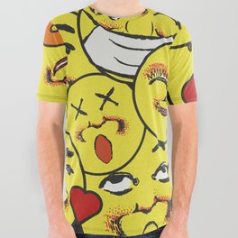 Emojis Galore All Over Graphic Tee