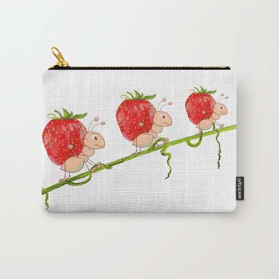 Strawberry Carry-All Pouch