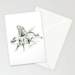 Jockey on a Horse Stationery Card