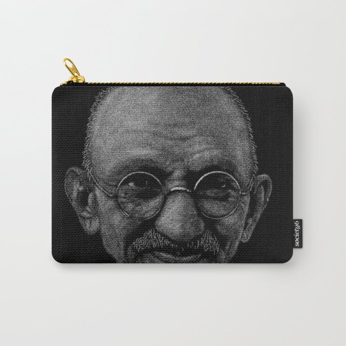 Gandhi - Point Art Carry-All Pouch