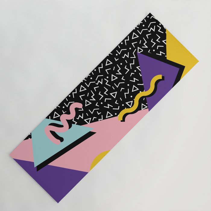 Memphis Pattern 23 - 80s Retro - Pastel Colors Yoga Mat