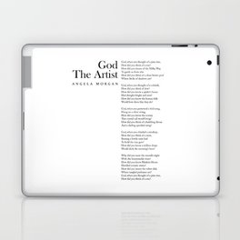 God The Artist - Angela Morgan Poem - Literature - Typography Print 1 Laptop Skin
