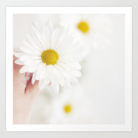 White. Art Print
