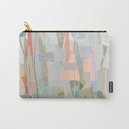 Abstract Pattern in Pastel Colors and Geometric Shapes with ornaments Carry-All Pouch | Modern, Digital, White, Suitablepattern, Evergreen, Unique, Versatility, Tenderness, Pattern, Universaldesign 