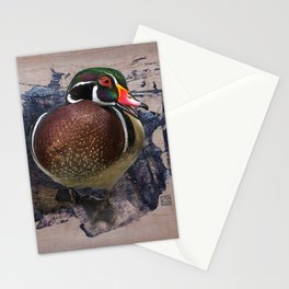 Wood Duck  Stationery Card