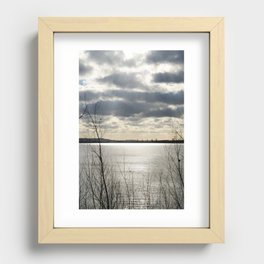 Water and clouds II Recessed Framed Print