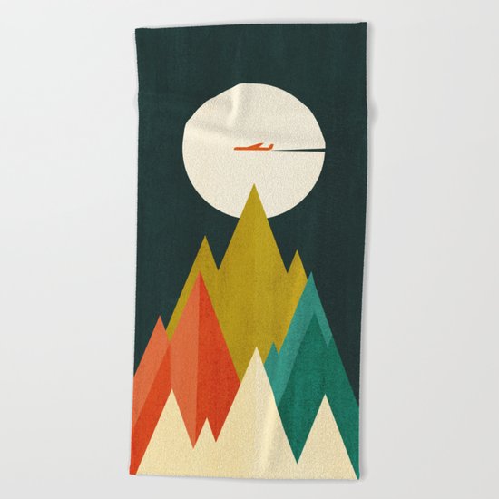 Life is a travel Beach Towel