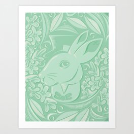 Jade Rabbit Art Print