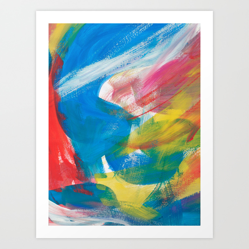 Abstract Artwork Colourful 4 Art Print By Kathrinmay Society6