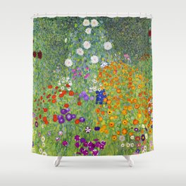 Flower Garden - Gustav Klimt Shower Curtain
