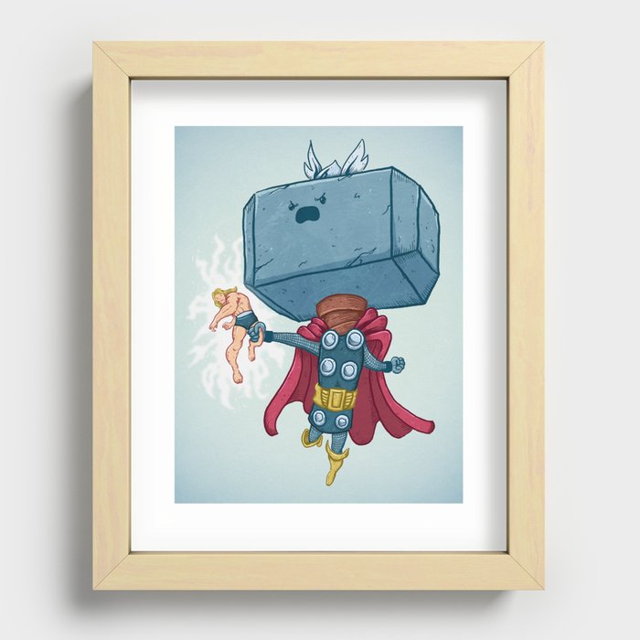 The Mighty Mjolnir Recessed Framed Print