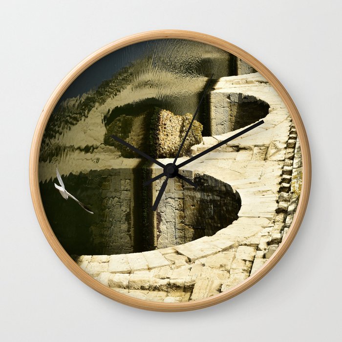 Roman Bridge Rimini, Italy Wall Clock