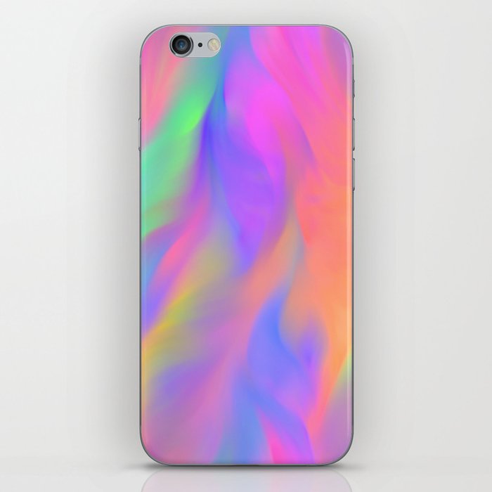 Neon Flow Nebula #1 iPhone Skin