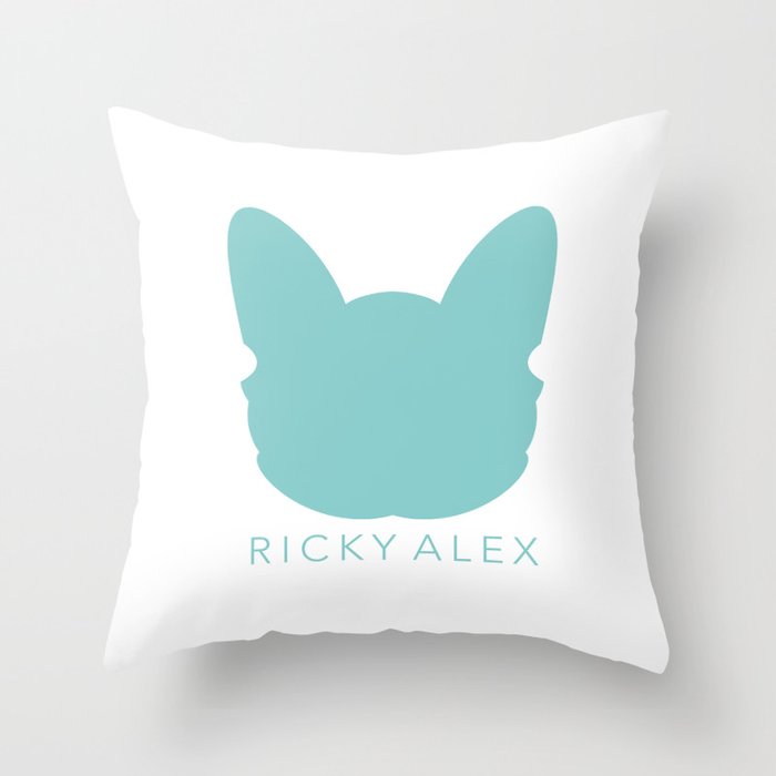 Ricky Alex: Basics Collection - Classic Logo Throw Pillow