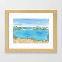 harbour views Framed Art Print