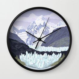 Glacier Bay National Park, Alaska, USA / Anchorage, Denali, Katmai, Kenai Fjords Wall Clock