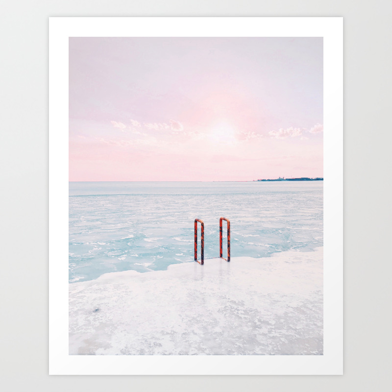 Lake Michigan Sunrise Chicago Art Print By Jessica Karam Society6
