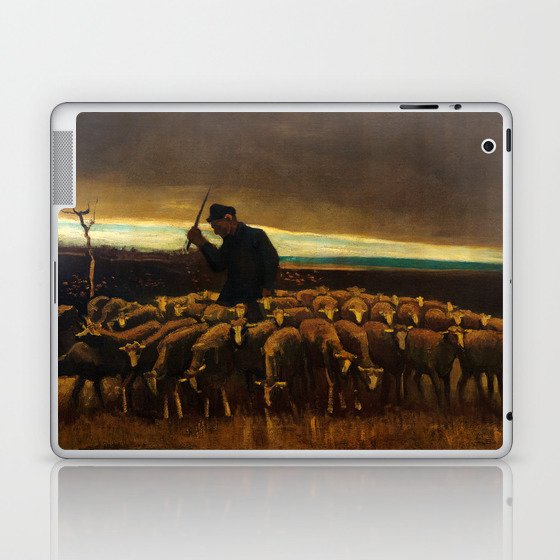 After the Storm, Shepherd with a Flock of Sheep, 1884 by Vincent van Gogh Laptop & iPad Skin