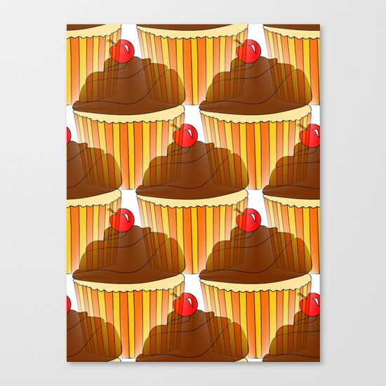 Cupcake Display Canvas Print