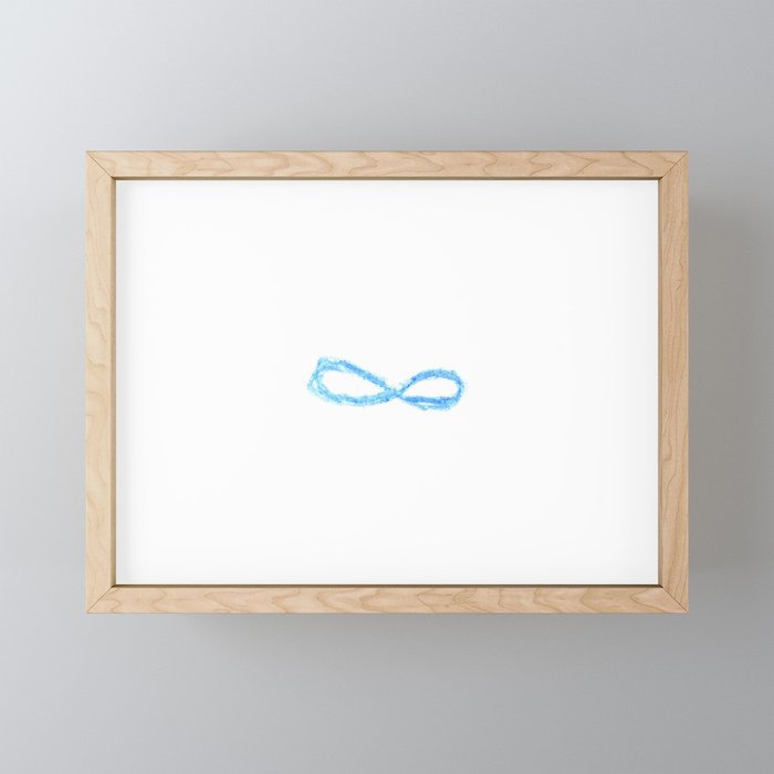 symbol of infinity 3 Framed Mini Art Print