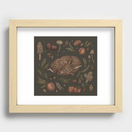 Foraging Fawn Recessed Framed Print