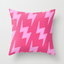 Pink Y2k Lightning Bolt Wallpaper  Throw Pillow