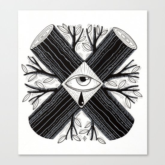 The truth is somewhere in the middle Canvas Print