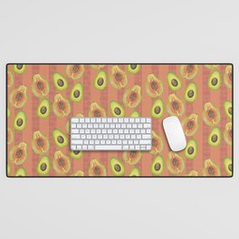 Avocado and Papaya Pattern  Desk Mat