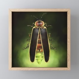 Lightning Bug - Firefly Framed Mini Art Print