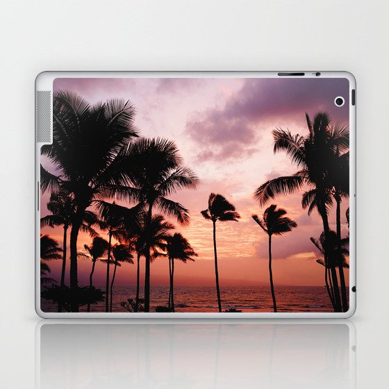 Palm Tree Sunset Laptop & iPad Skin