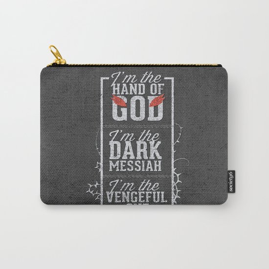 Iam the hand of God - Typography Carry-All Pouch