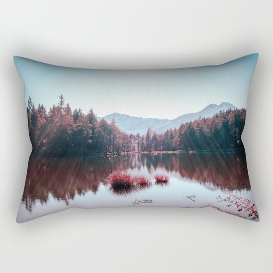 Winter Lake Rectangular Pillow