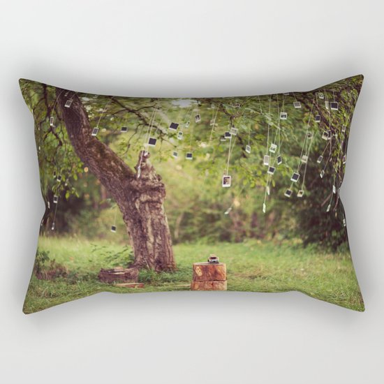 Polaroid Tree Rectangular Pillow