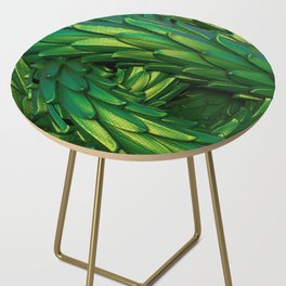 Green Metallic Dragon Skin. Side Table