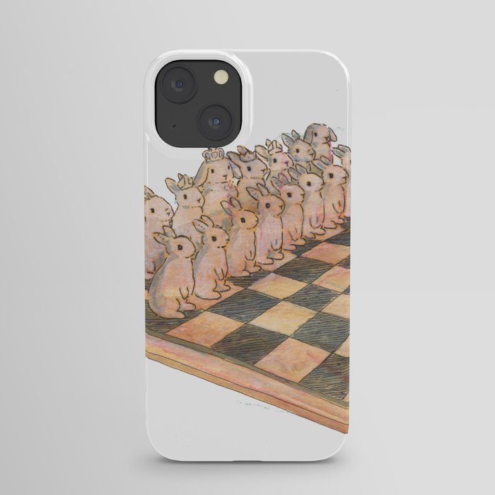 Bunny chess iPhone Case