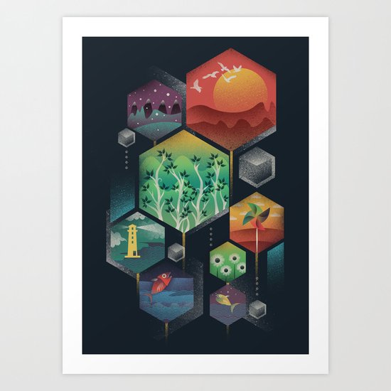 Geometrical Wonders Art Print