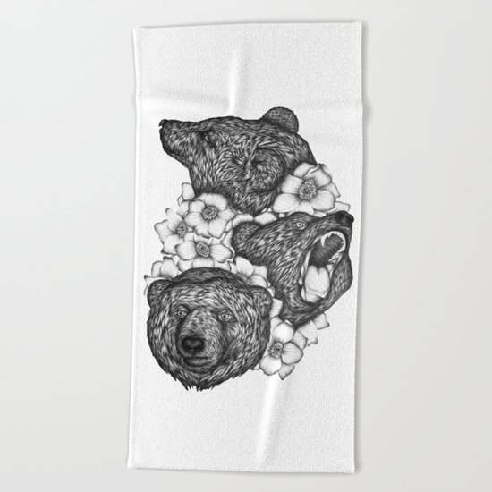 Bears in Bears Beach Towel