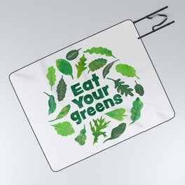Eat Your Greens - Salad lovers Vegan Vegetables Picnic Blanket