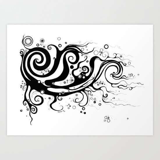 CURVES Art Print