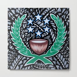 Micronesian Metal Print | Mixed Media, Pattern, Painting 