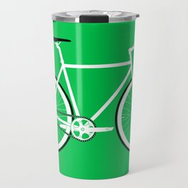 Green Fixed Gear Road Bike Travel Mug