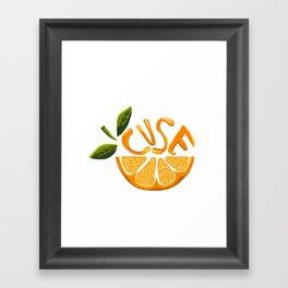 Syracuse Orange Framed Art Print