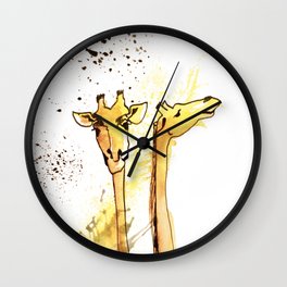 GIRAFE - animal portrait serie Wall Clock