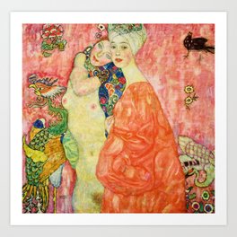 The Friends, 1916 by Gustav Klimt Art Print