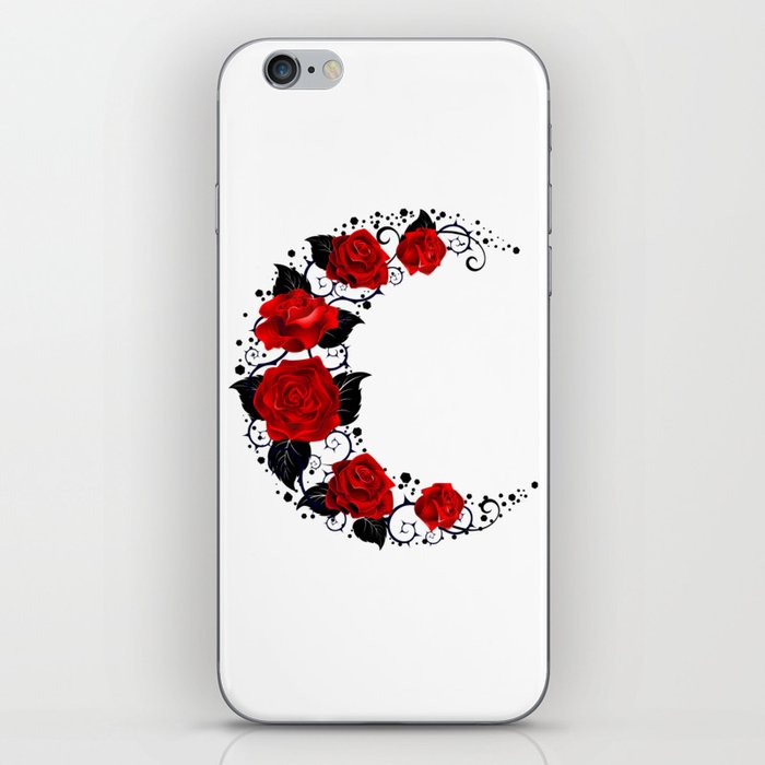 Half Moon & Roses iPhone Skin