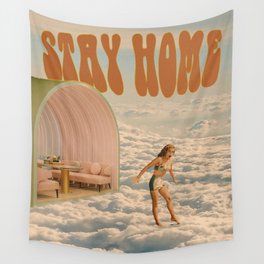 Stay Home Wall Tapestry