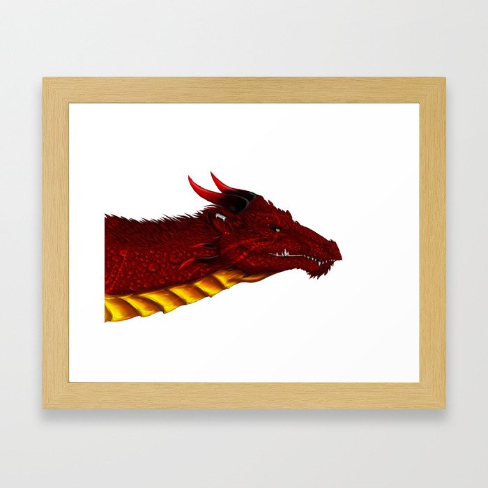 The Crimson Dragon Framed Art Print